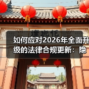 如何应对2026年全面升级的法律合规更新：隐私与数据保护新机遇